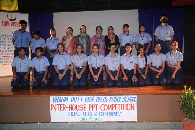 INTER HOUSE PPT COMPETITION ON ‘LET'S BE ECO-FRIENDLY’
